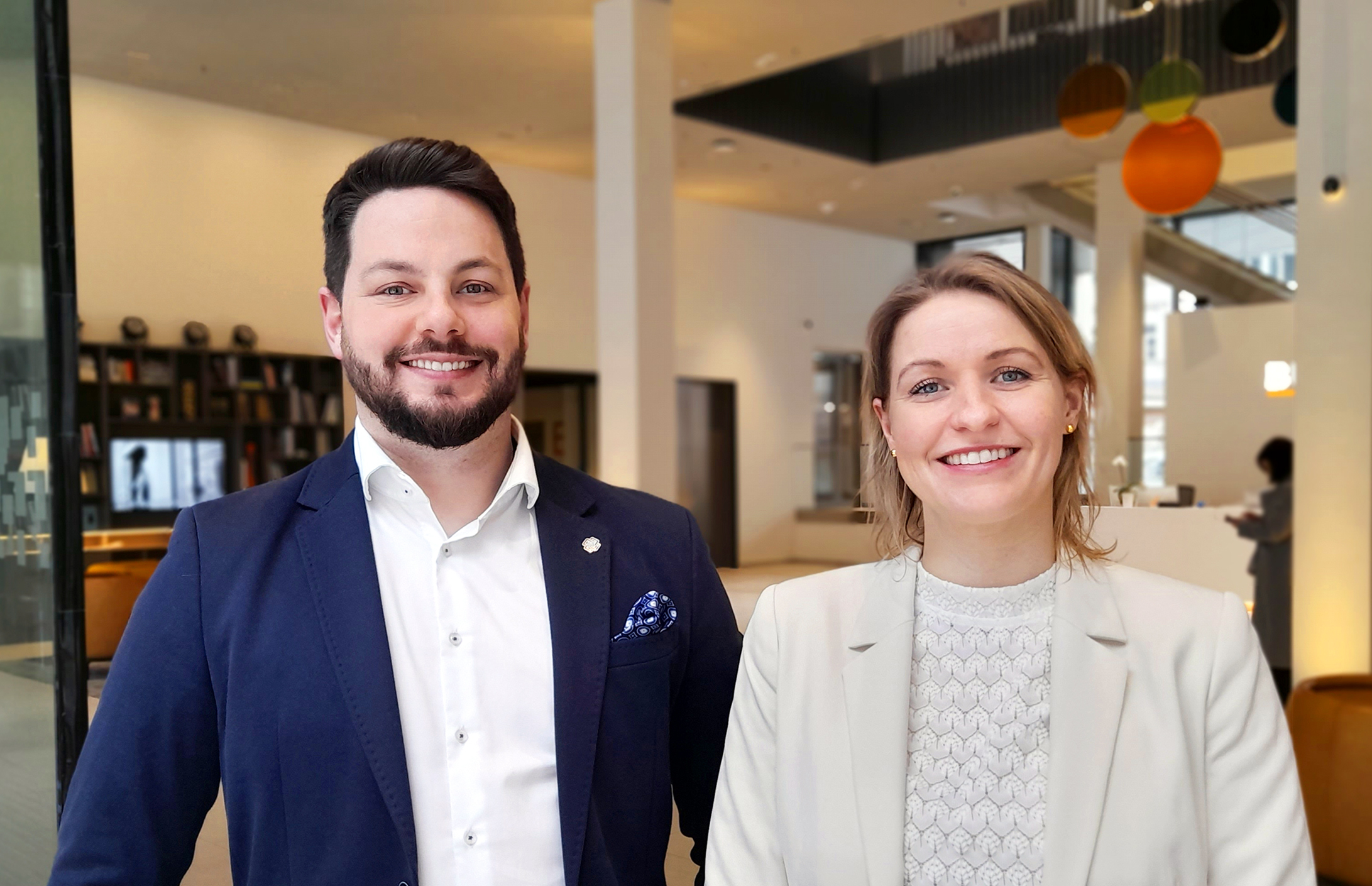 Portrait des beiden BIM-Experten Michael Hallinger und Johanna Lippitz